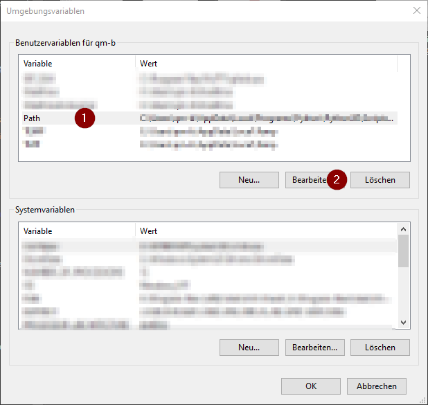 Erstelle eine neue Umgebungsvariable in Windows