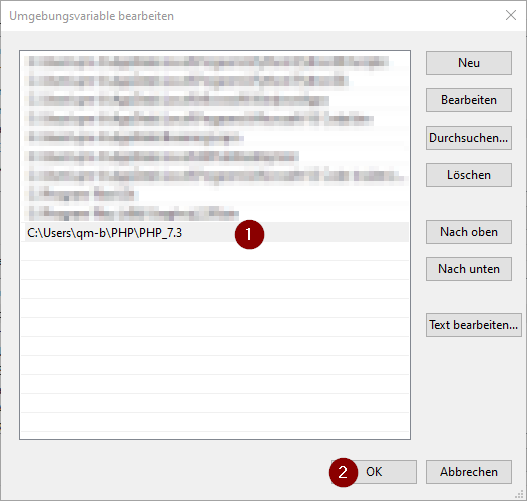Windows 10 Umgebungs-Variable erstellen